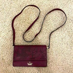 Kate Spade Burgundy Crossbody Bag